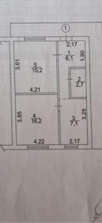 Продам  двокімнатну  квартиру - фото 1