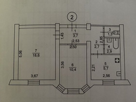 В продаже 2х комнатная квартира на улице Калеусовской,в центре Н.К. Каменское