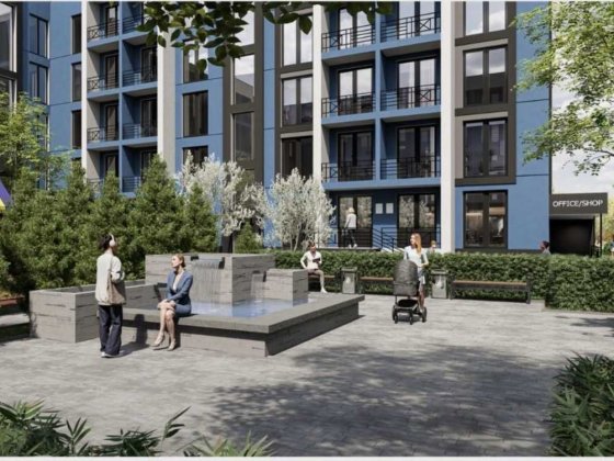 1-кімнатна квартира 33 м² з окремою спальнею, ЖК Brickwood 2