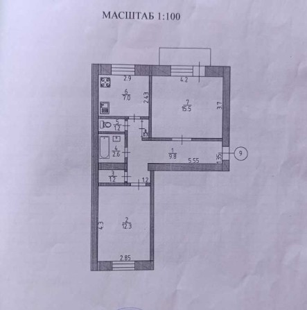 2-кімнатна квартира - фото 1