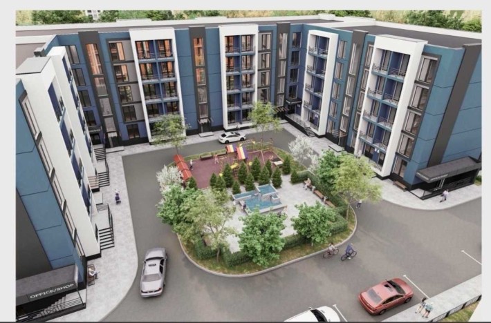 1к квартира 43,21 м2 в заселеному районі Гостомеля, 2 лоджії, велика кухня-вітальня - фото 1