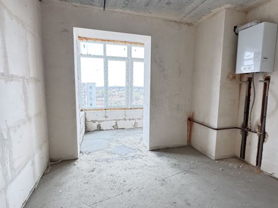 1к квартира 37,6м2, індивідуальне газове опалення