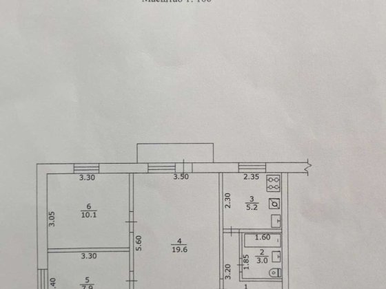 Продам 3-кімнатну квартиру | 51,7 м² |