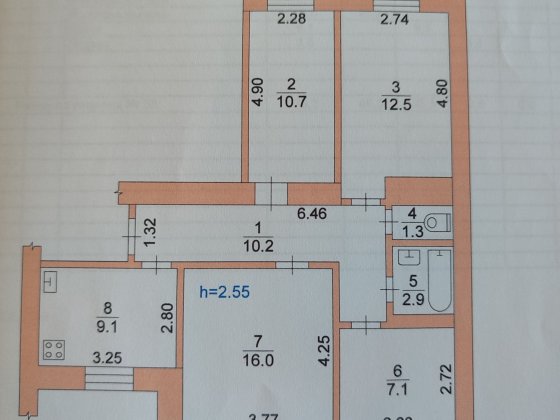 Продам 4-х комн.кв на ПЗТО. Павлоград