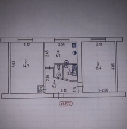 Продажа квартиры р-н Машмет , цена 5300$ торг присудствует - фото 1