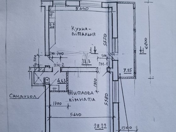 Продається простора квартира загальною площею 63 м² Шостка