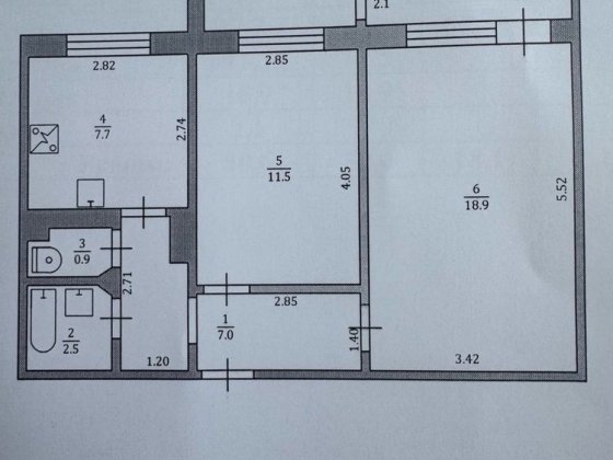 Продам 2-х кімнатну квартиру вул. Шевченка 5 Південноукраїнськ