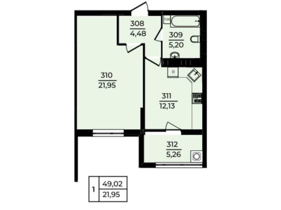 1 кім квартира в ЖК ЕДЕМ біля паркової зони ID 36318 Хмельницкий