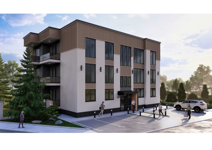 Однокімнатна квартира 42.8 м2 в новобудові біля Стадіону м.Тячів - фото 1