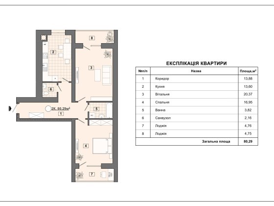 квартира на етапі здачі від забудівника!