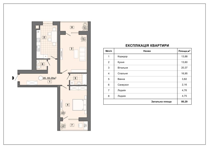 квартира на етапі здачі від забудівника! - фото 1