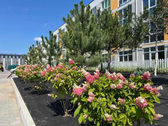 Продаж 2к 46м2 з двором 27м2 в ЖК Sanville park! Розтермінування! Газ! Святопетрівське