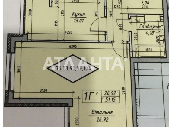 1- к кв. Нові Теремки