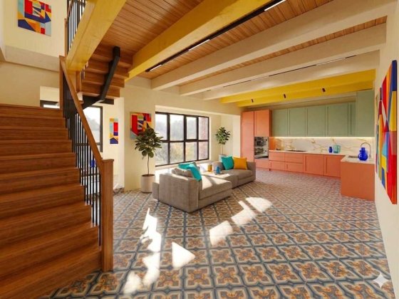 Дворівнева 2‑к квартира 88 м² з панорамними вікнами та мансардою | Брюховичи