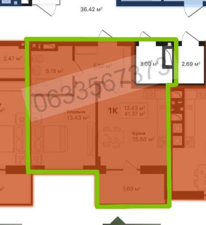 1 кім. квартира ЖК Auroom Forest (переуступка) - фото 1