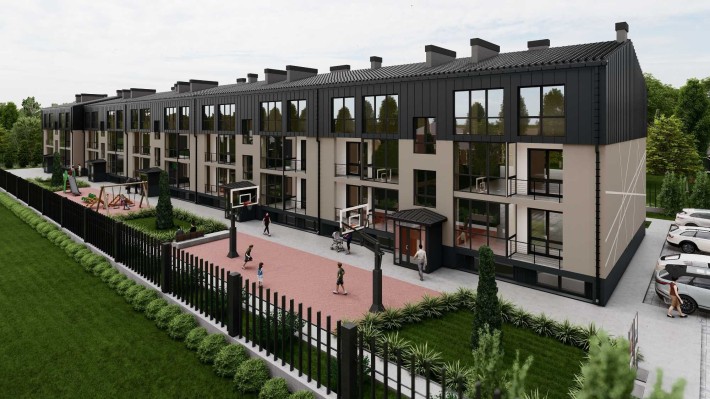 2‑к квартира 72.7 м² з панорамними вікнами  | Брюховичі|18Г - фото 1