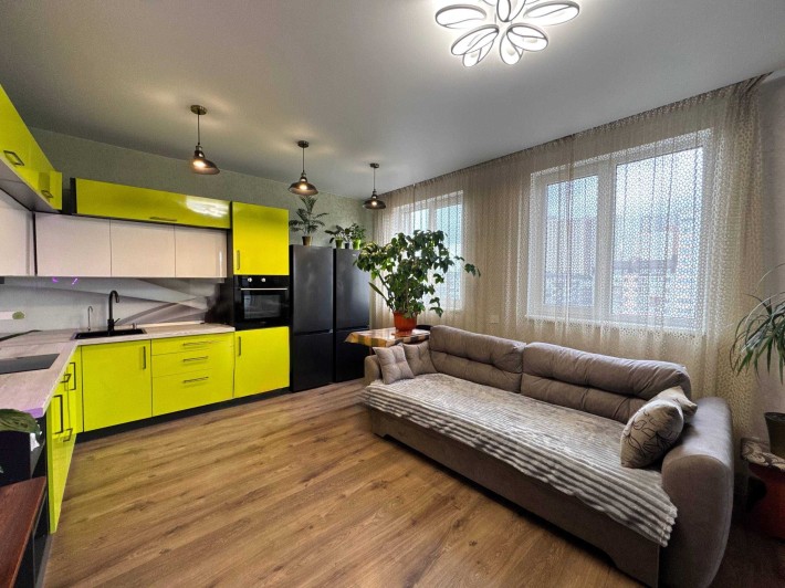 Продам! Посёлок Котовского! Стильная 1-комнатная квартира в новом доме на ул.Бочарова - фото 1