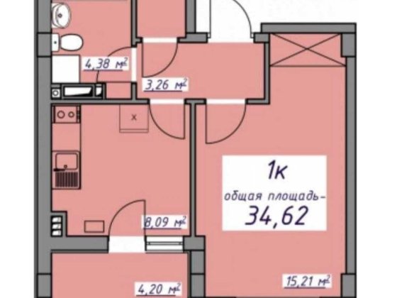 ЖК Седьмое Небо, 1-я квартира с гадеробной. Авангард