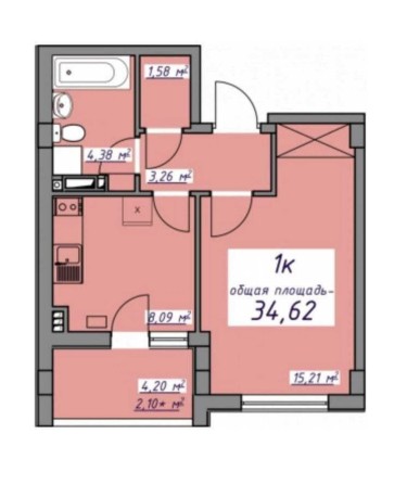 ЖК Седьмое Небо, 1-я квартира с гадеробной. - фото 1