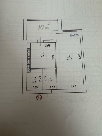 Продам євро  двушку 47 кв.м ЖК Сади Вишневі - фото 1