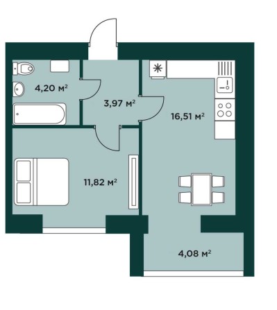 продаж квартири 40кв2 в м.Буча - фото 1