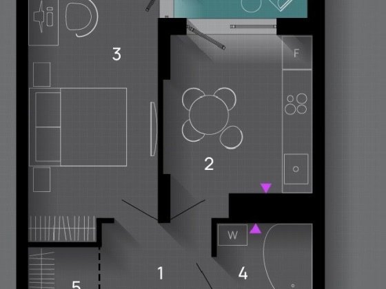 Ідеальна 1кімнатна  квартира з балконом поблизу центру Івано-Франківськ