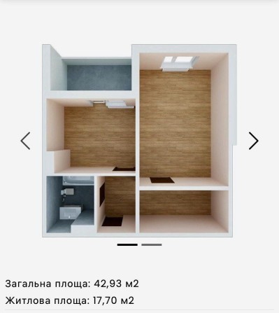 43м з ремонтом ЖК Київський вул Київська 225 - фото 1