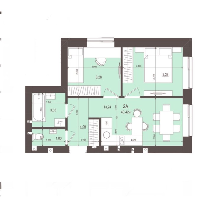 НАЙДЕШЕВША 2к квартира на Газу! БЕЗ КОМІСІЇ - фото 1