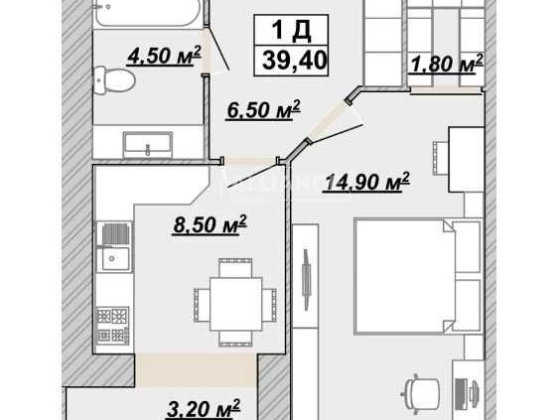 Продаж 1к квартири на 6пов. ЖК Княгинин Ивано-Франковск