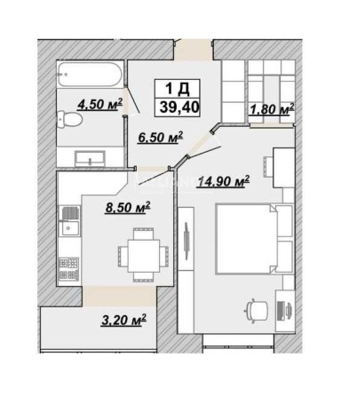 Продаж 1к квартири на 6пов. ЖК Княгинин - фото 1