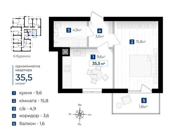 Дешева 1 кімнатна квартира Івано-Франківськ Знижка Ивано-Франковск