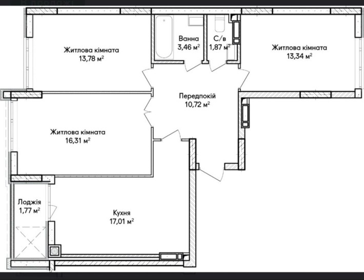 ВЕЛИКА функціональна 3 к квартира з видом на НАБЕРЕЖНУ/продаж від забудовника - фото 1