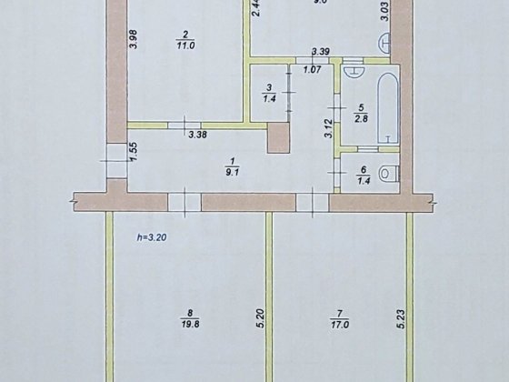 Трёхкомнатная квартира (от хозяина) в Покровском районе Кривой Рог