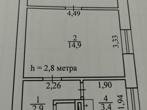 Продам 2х кімнатну квартиру на ЦГОК Кривий Ріг