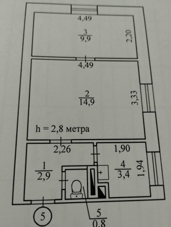 Продам 2х кімнатну квартиру на ЦГОК - фото 1