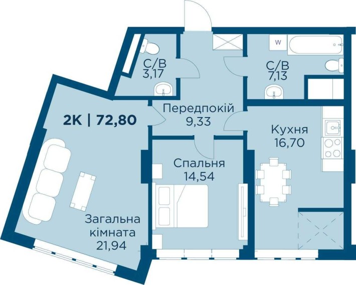 Продаж квартири, здана 2 кім кв - фото 1
