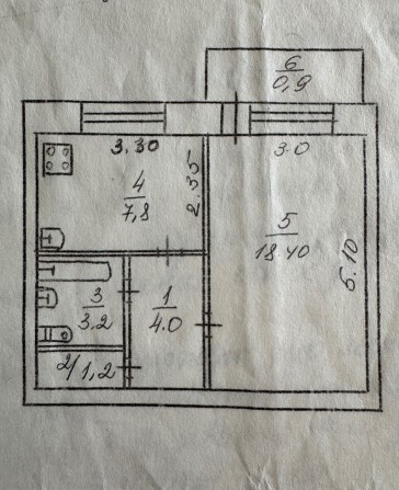 Продам чешку  1 кімнатну квартиру Даманский - фото 1