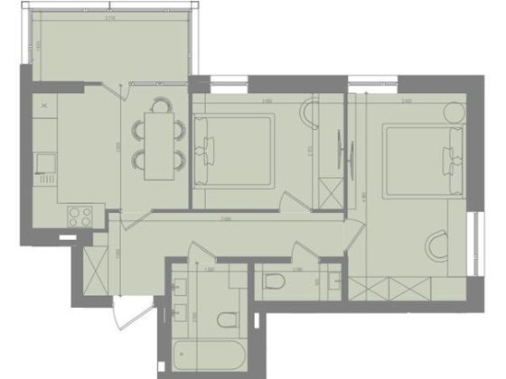 ПРОСТОРА 2к квартира в ЧУДОВІЙ локації! ВИГІДНА пропозиція! Ирпень