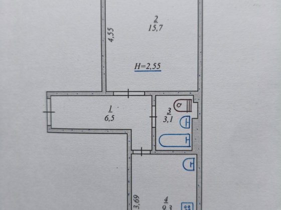 Продам однокімнатну квартиру на Вечірньому Кривий Ріг