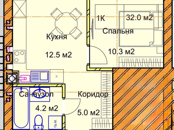 1кімнатна квартира у клубному будинку, р-н Льонокомбінат Рівне