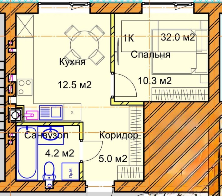 1кімнатна квартира у клубному будинку, р-н Льонокомбінат - фото 1