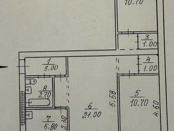 Продаж 3-х кім. квартири вул. Соборності (Косіора) Кривой Рог