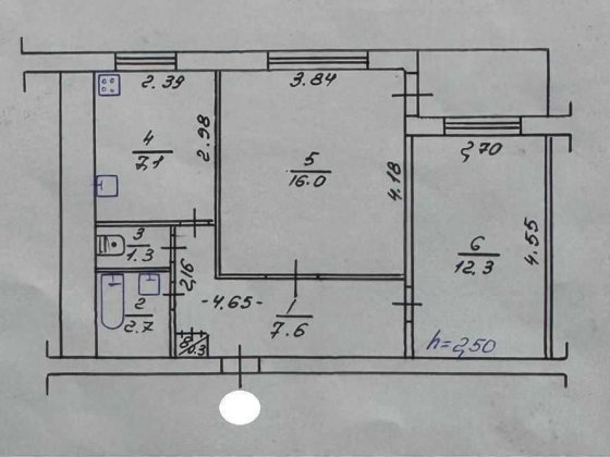 2к квартира по кільцю Сади 1 жилий стан 48м2