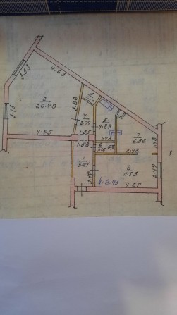 2-х комн. с автон.отопл. сталинка в Кривом Роге - фото 1
