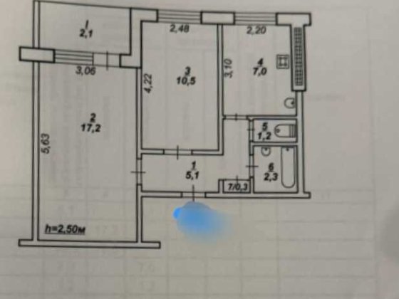 Продам 2-х кімнатну квартиру вул. Ботанічна буд.1 Кривой Рог