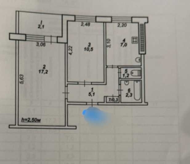 Продам 2-х кімнатну квартиру вул. Ботанічна буд.1 - фото 1