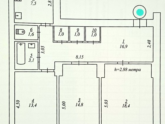 Продам Большая 3х комн квартира у. Ракитина 80м Сух Балка Пруды Зареч! Кривой Рог