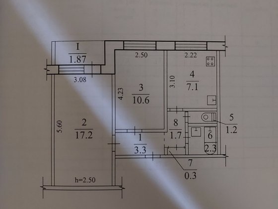Продам двокімнатну.від власника Кривий Ріг