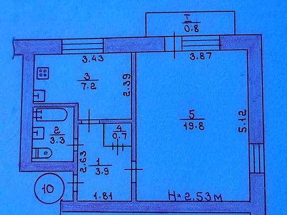 Продається 1-но кімнатна"чешка" р-н 44-го кварталу Кривий Ріг