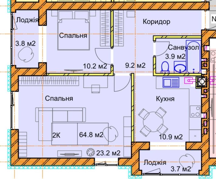 2кімнатна квартира у клубному будинку, р-н Льонокомбінат - фото 1